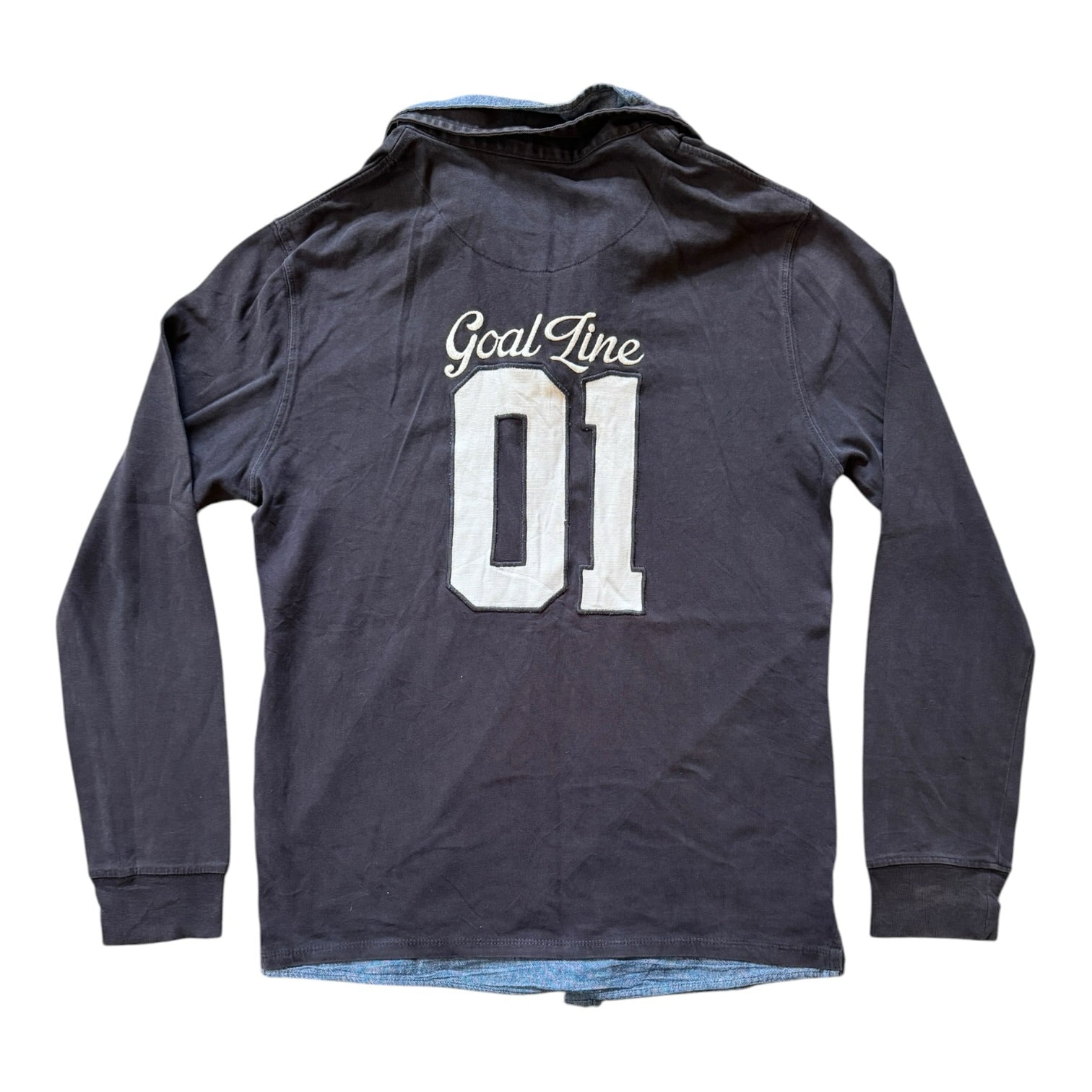 Aged 13-14 Zara Navy and Red Rugby Shirt