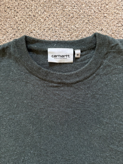 Medium Carhartt Green Wool Playoff Sweater