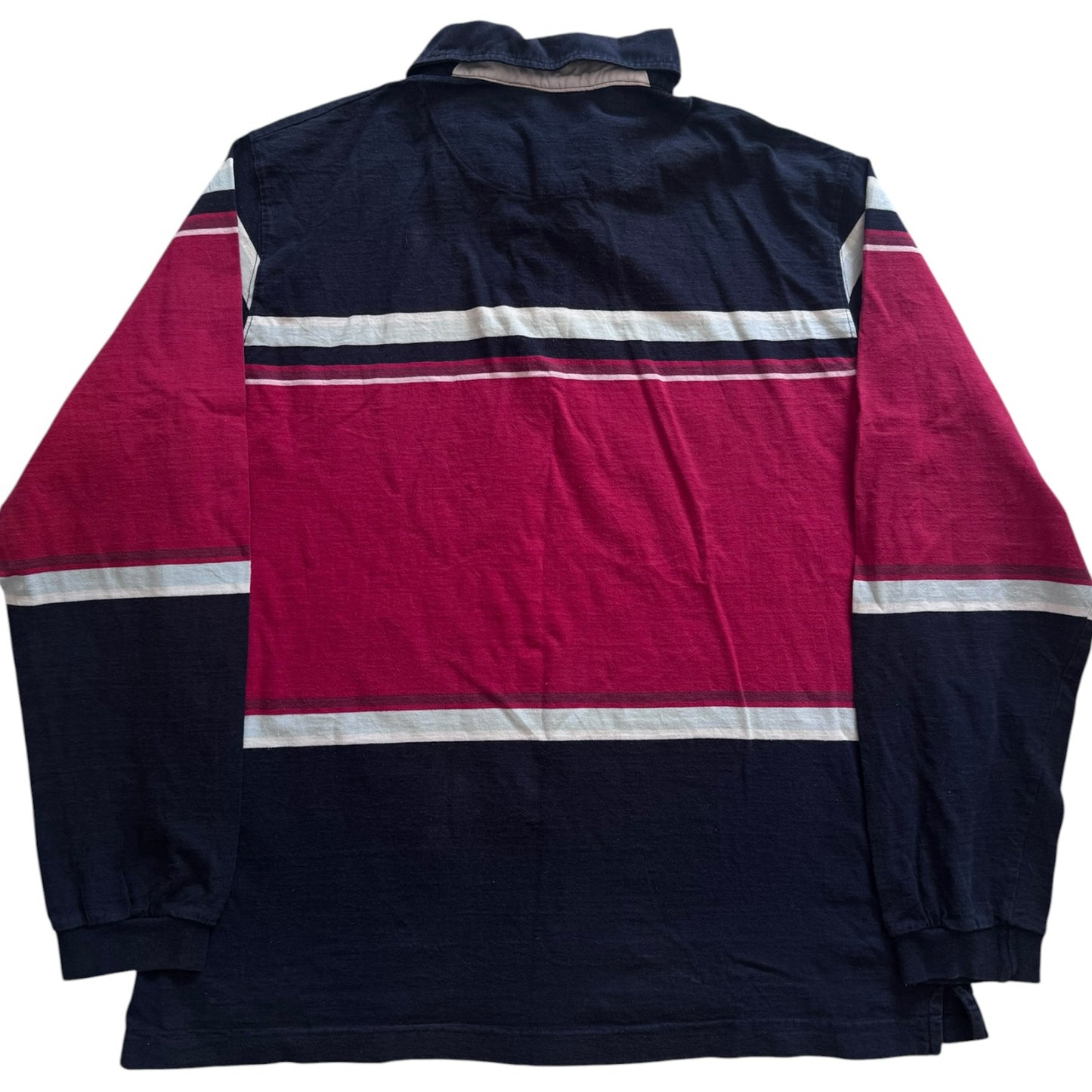 XXL Barred's Sports Navy and Red Rugby Shirt