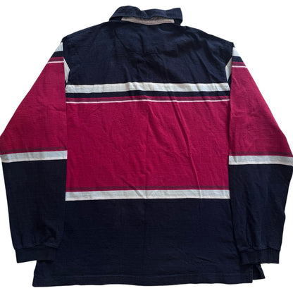 XXL Barred's Sports Navy and Red Rugby Shirt