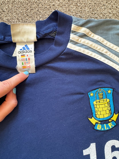 Extra large 2000-01 Adidas Blue Brøndby IF Football T-Shirt