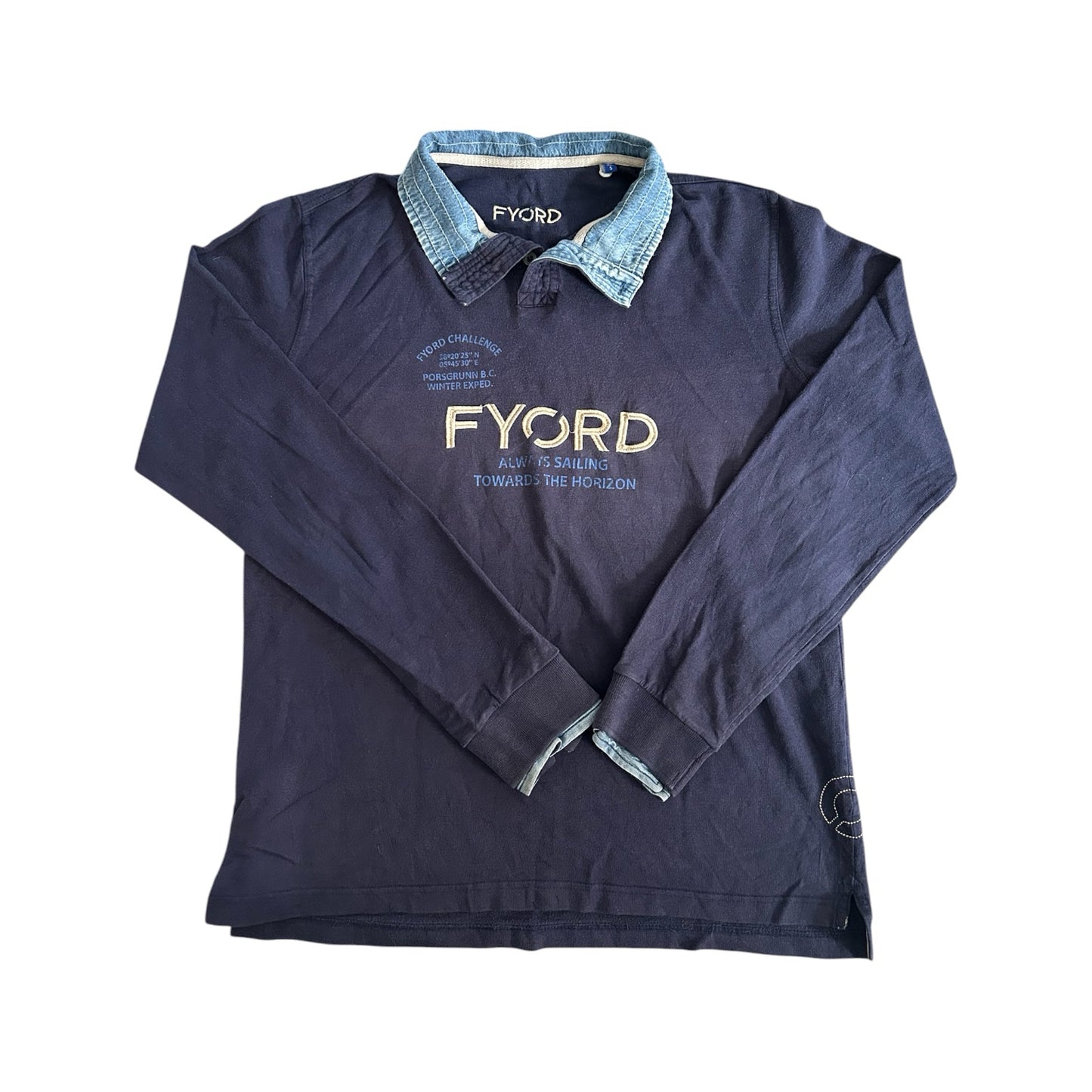 Extra large Fyord Navy Rugby Shirt