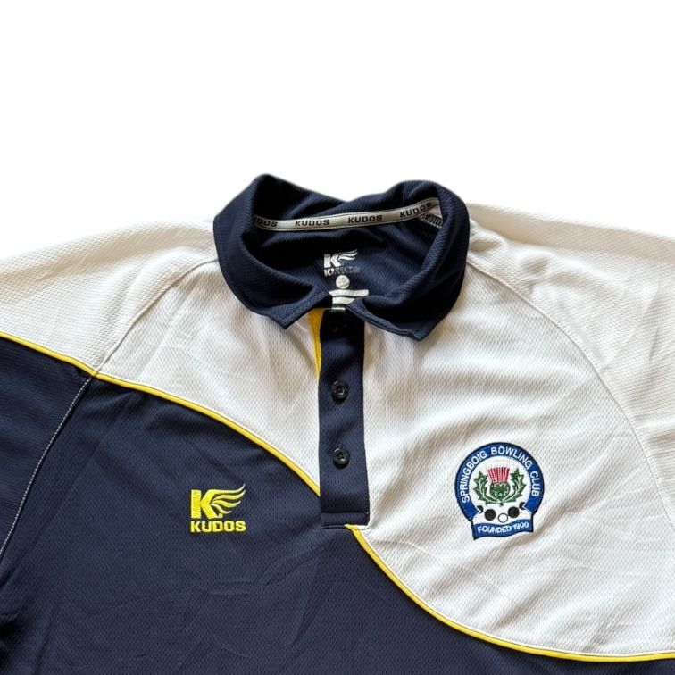 Large Kudos Navy Springboig Bowling Club Polo Shirt