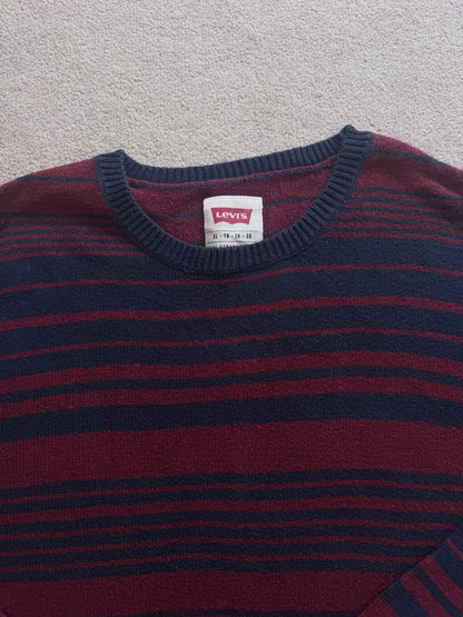 Extra large Levi's Navy and Burgundy Sweatshirt