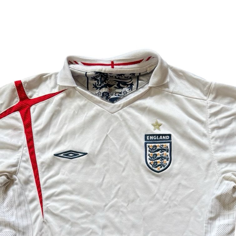 2005-07 Extra small Umbro White England Football Shirt