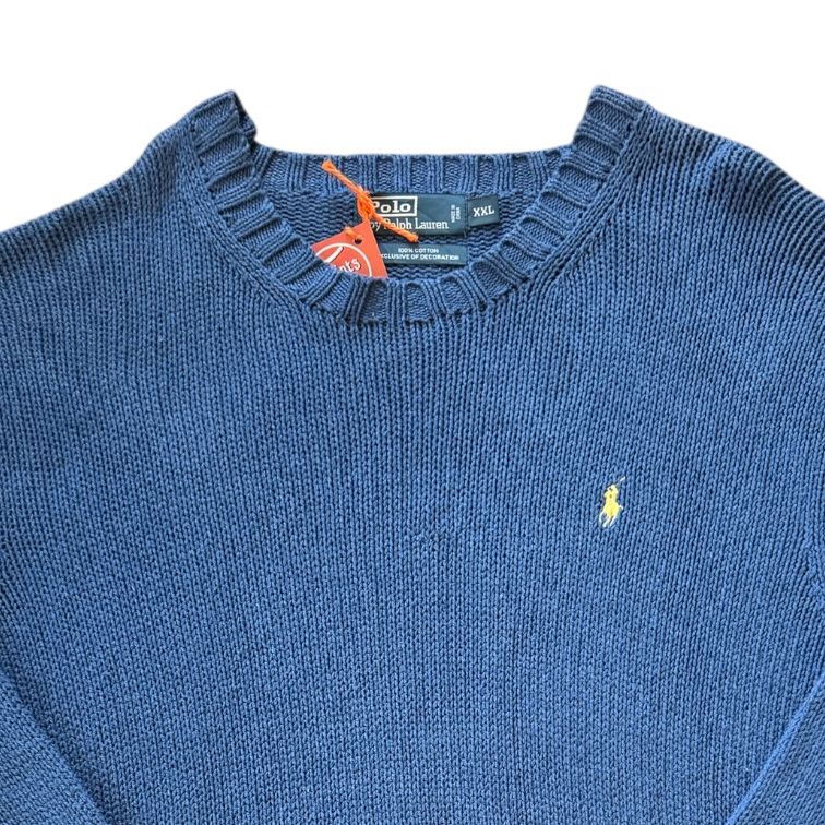 XXL Ralph Lauren Blue Heavy Knitted Jumper