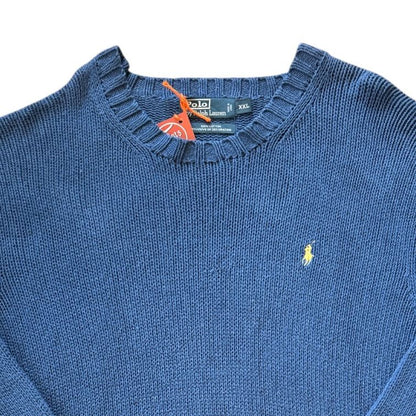 XXL Ralph Lauren Blue Heavy Knitted Jumper