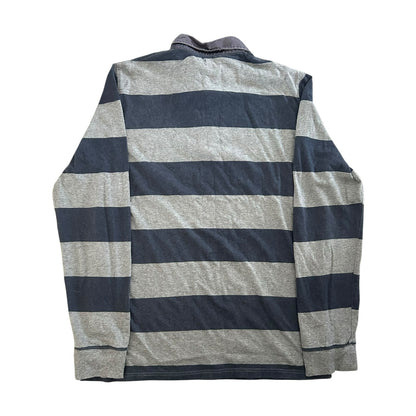 Large Celio Grey and Navy Rugby Shirt