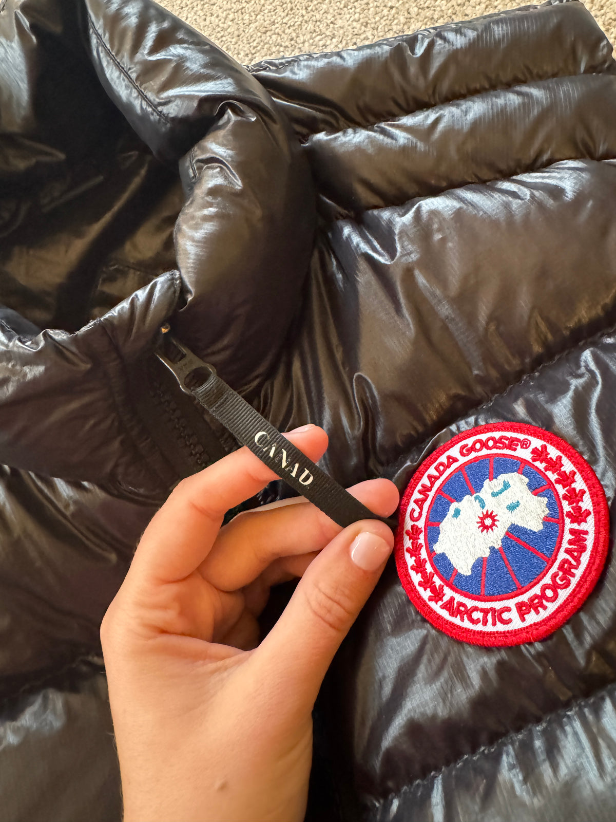 Medium Canada Goose Black Crofton Vest (Style Code: 2229M) Down Gilet Puffer Coat Used