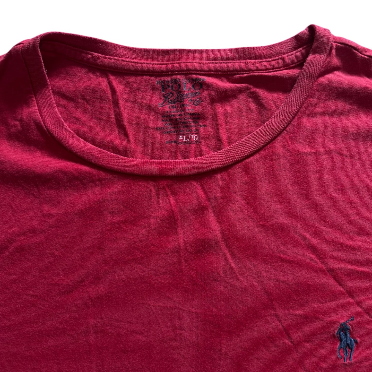 Extra large Ralph Lauren Magenta Red T-Shirt