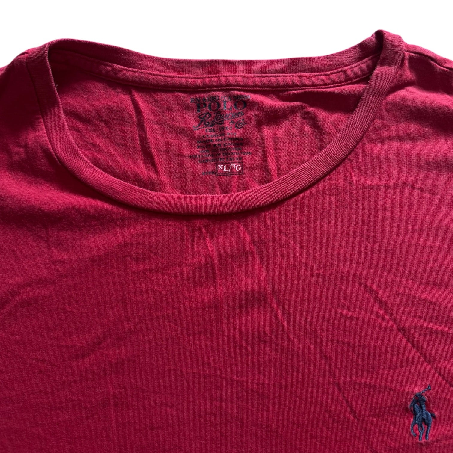 Extra large Ralph Lauren Magenta Red T-Shirt