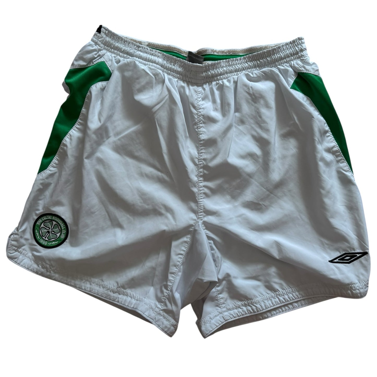 Medium Umbro White Celtic Football Shorts