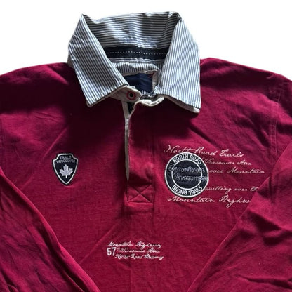 Large Jean Cartier Red Rugby Shirt