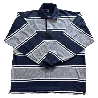 Large Cocotier Grey and Navy Rugby Shirt