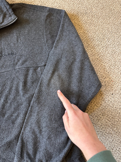 Large Columbia Grey Full Zip Fleece