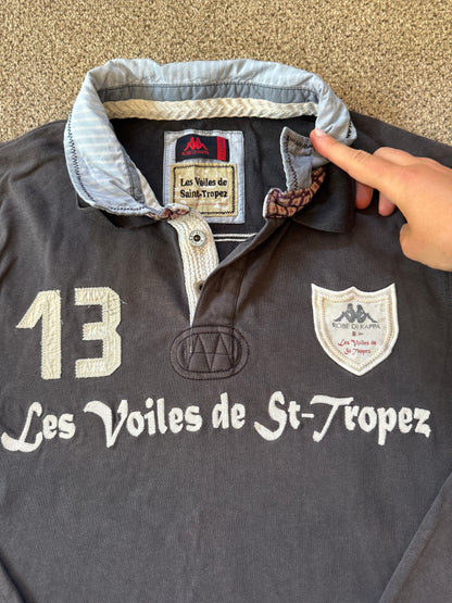 Extra large Kappa Dark Grey St-Tropez Rugby Shirt