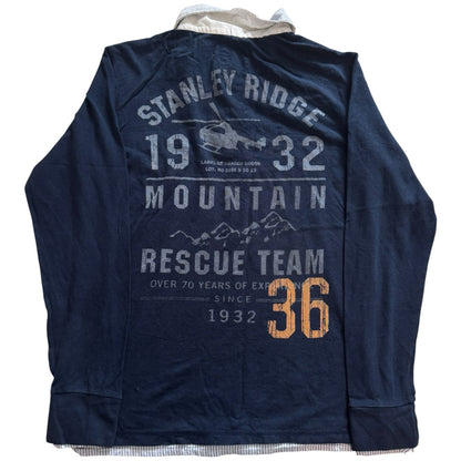 Aged 14 H&M Navy Mountain Rescue Rugby Shirt