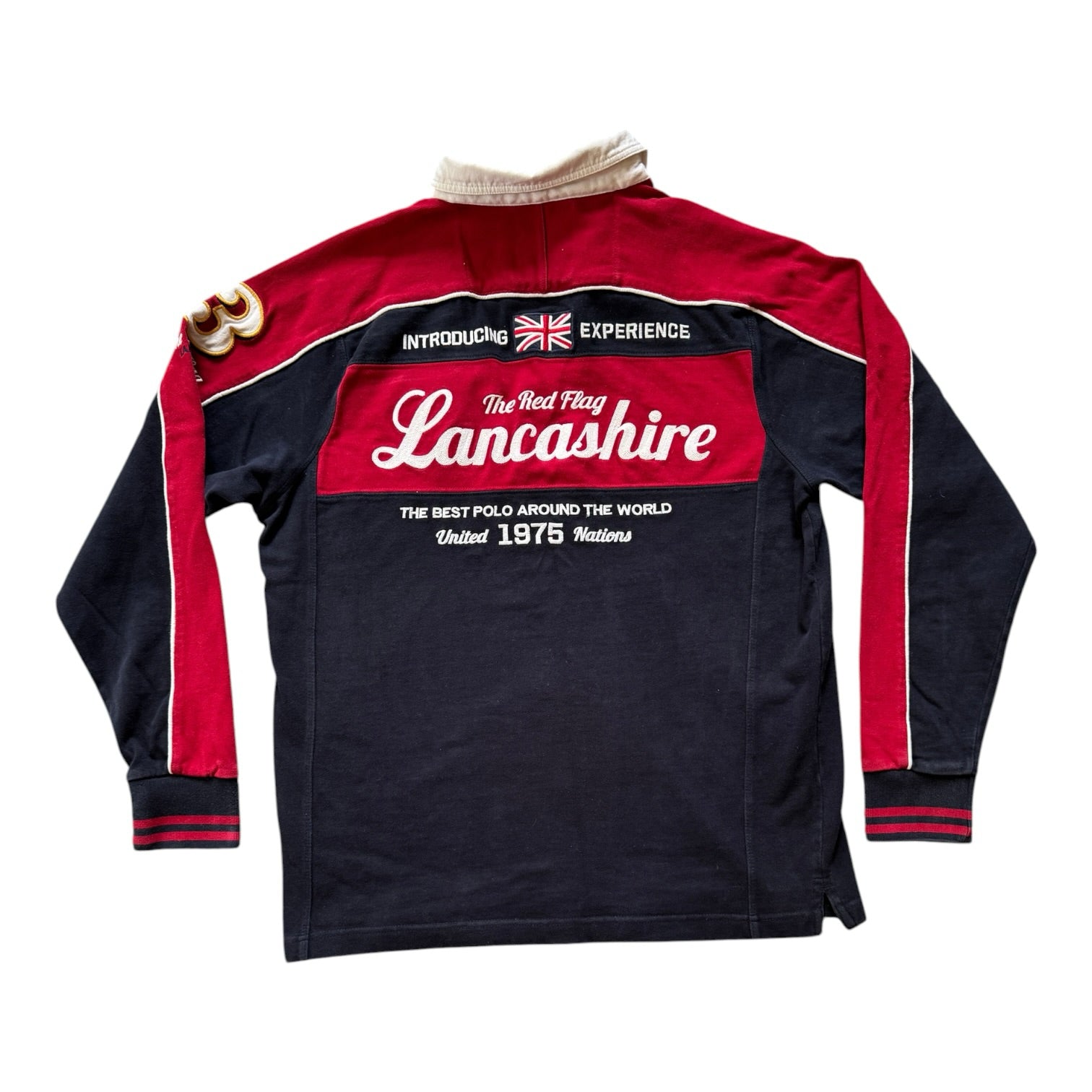 Medium Kevingston Navy Lancashire Great Britain Rugby Shirt