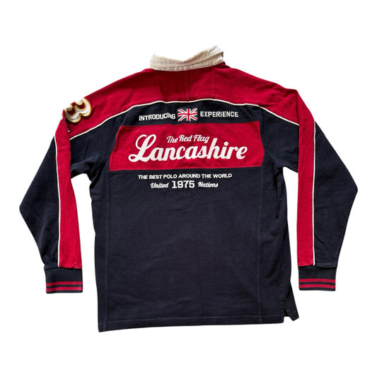 Medium Kevingston Navy Lancashire Great Britain Rugby Shirt