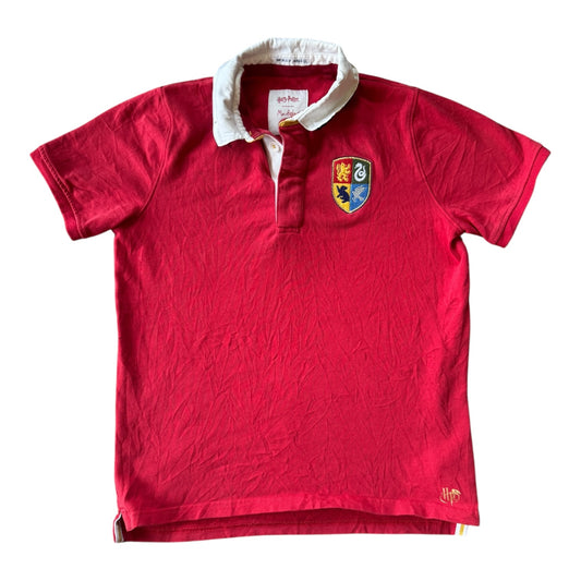 Aged 13-14 Mini Boden Red Harry Potter Hogwarts Polo Shirt