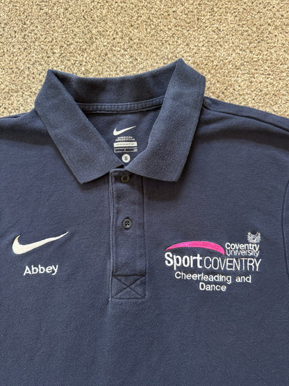 Small Nike Navy Coventry Uni Cheerleading Polo Shirt