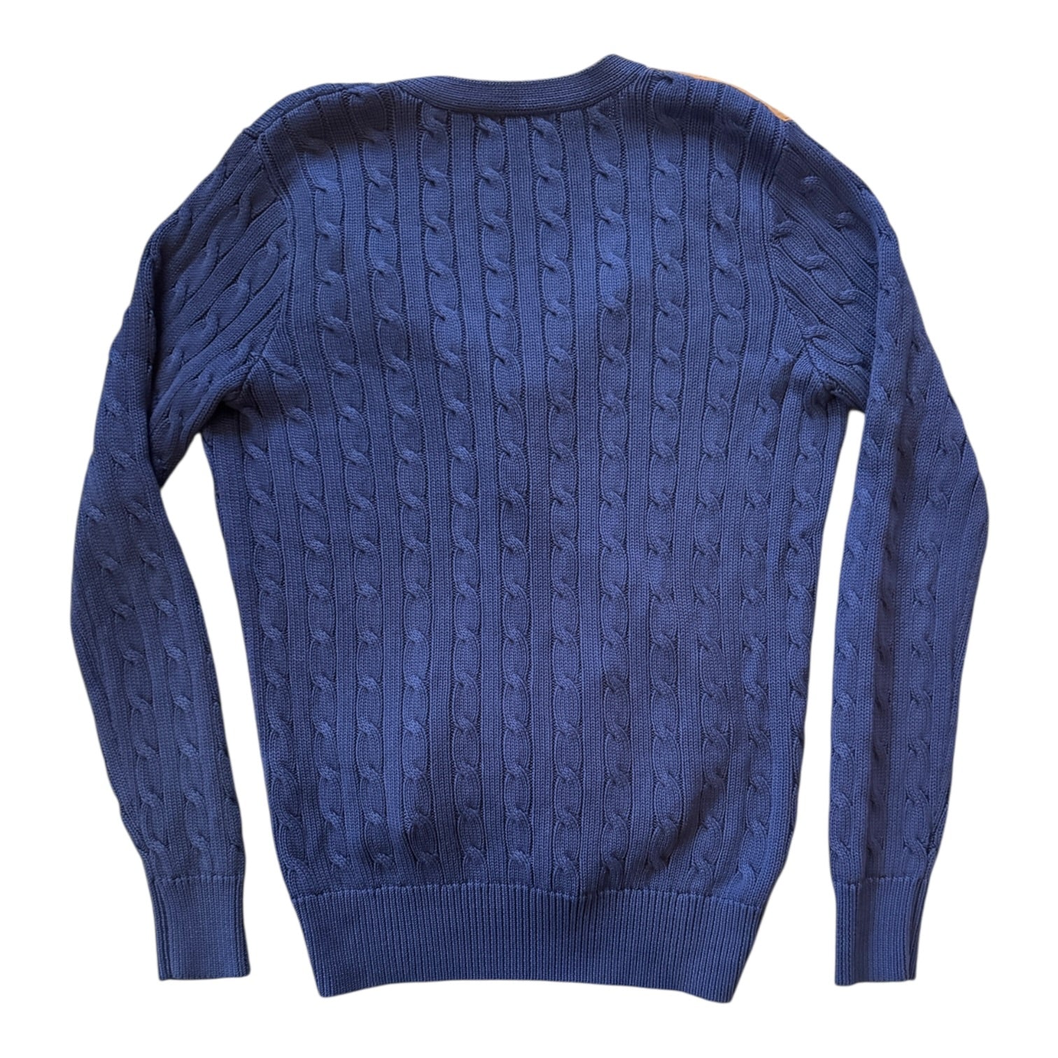 Woman's Medium Ralph Lauren Navy Cable Knit Cardigan