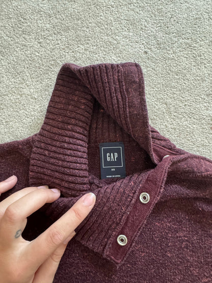 Extra small Gap Maroon Red Turtle Neck Jumper