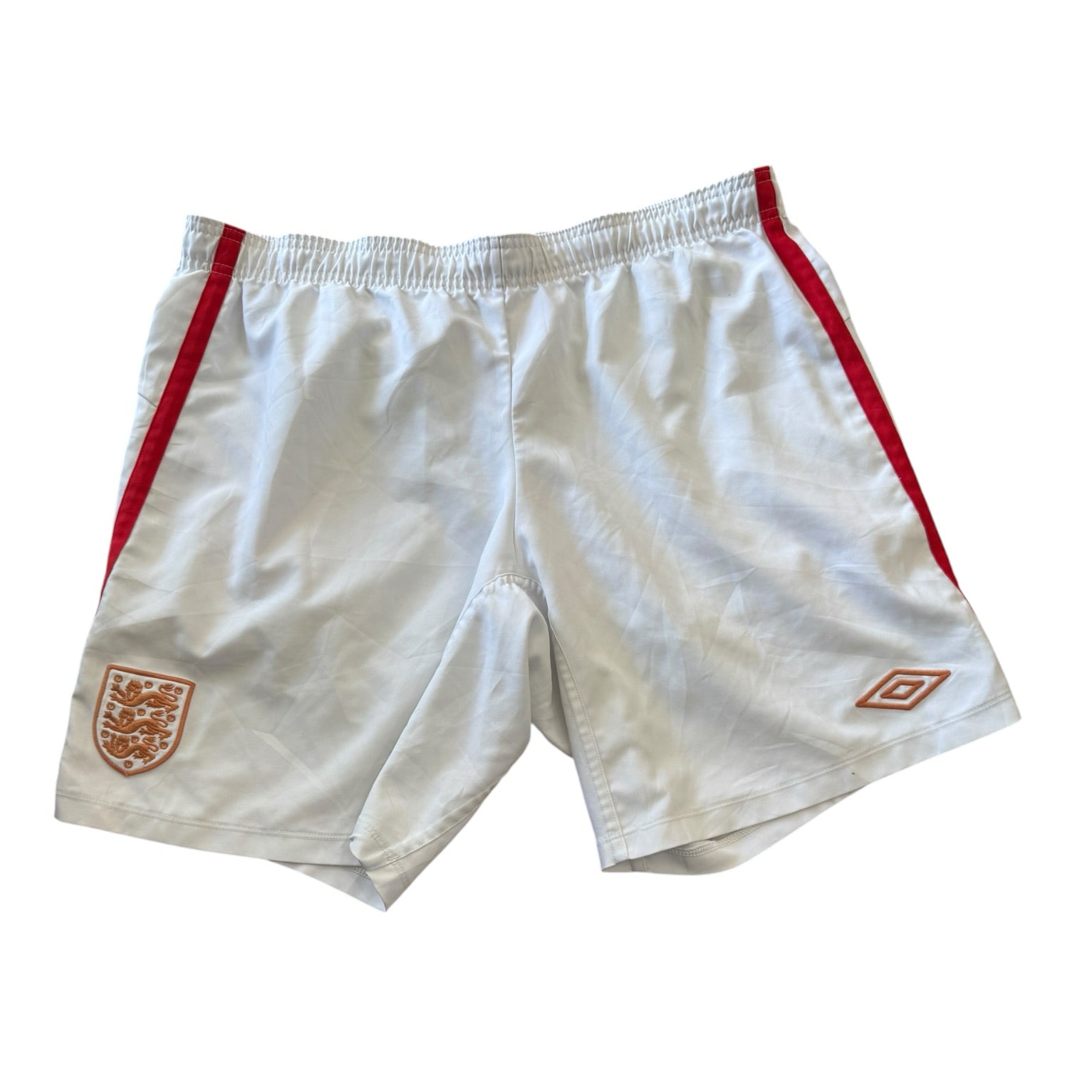 Large Umbro White England Football Shorts