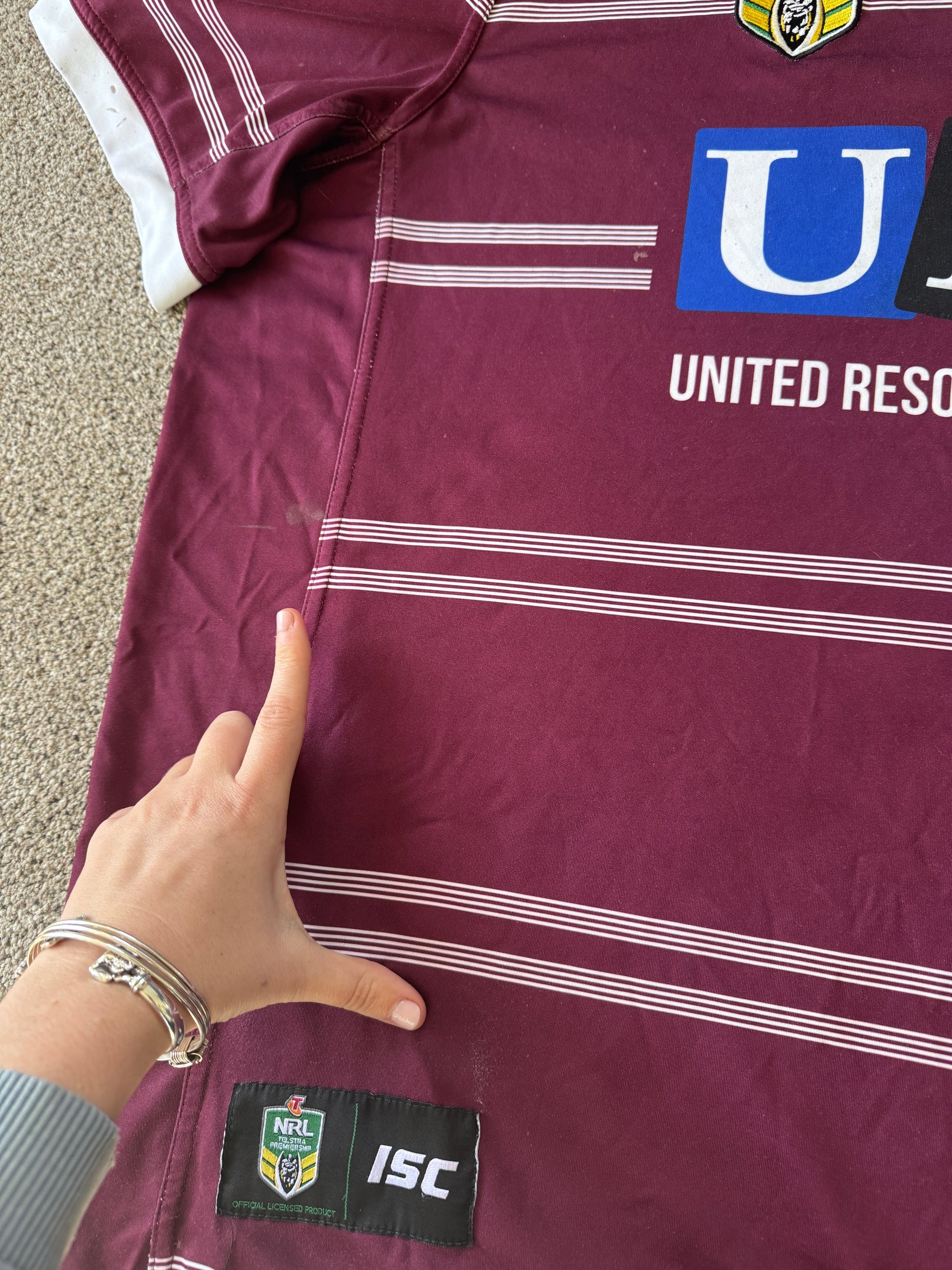 7XL Burgundy NRL Manly Sea Eagles Rugby Shirt