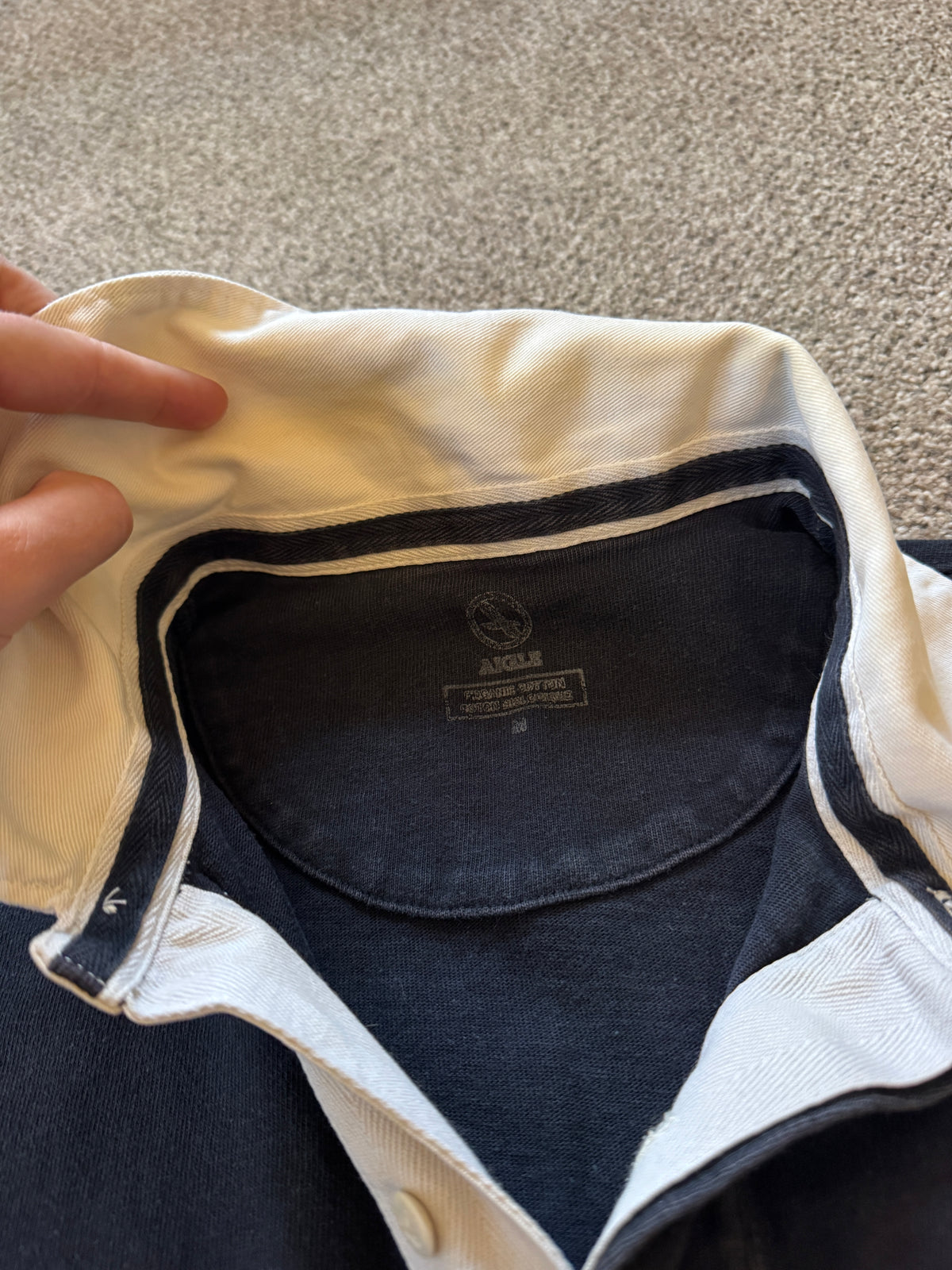 Medium Aigle Black Rugby Shirt