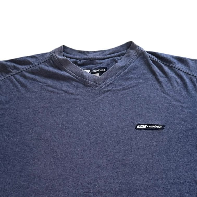 Extra large Reebok Washed Blue V-Neck T-Shirt