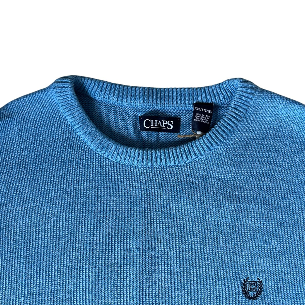 XXL Chaps Light Blue Knitted Jumper