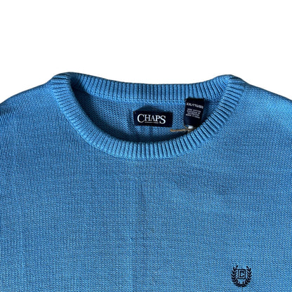 XXL Chaps Light Blue Knitted Jumper