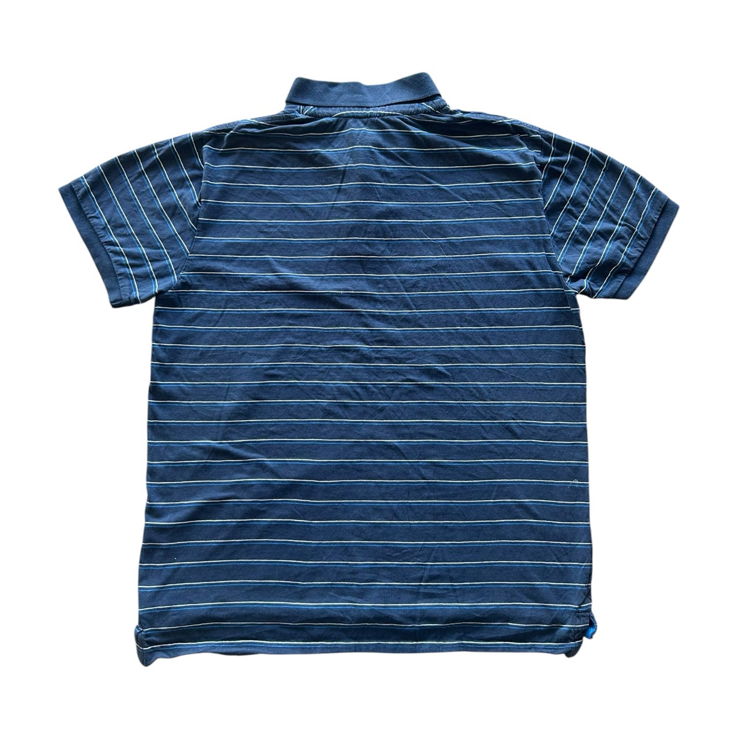 Medium Old Navy Blue and White Polo Shirt