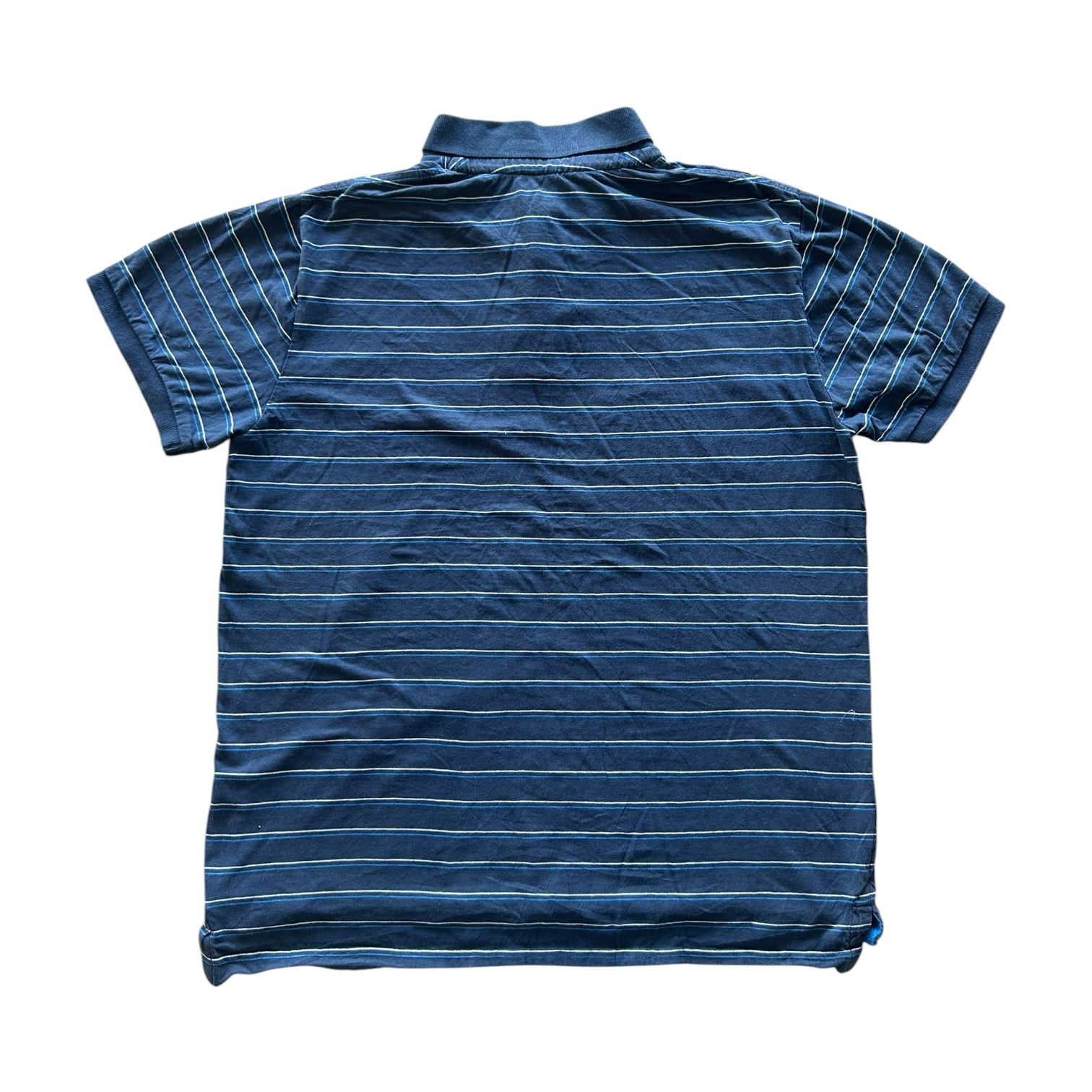 Medium Old Navy Blue and White Polo Shirt