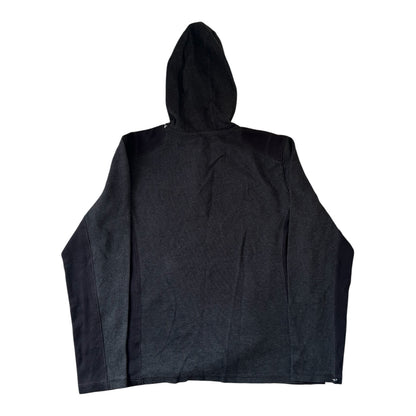 Medium Calvin Klein Black Two Toned Henley Button Hoodie