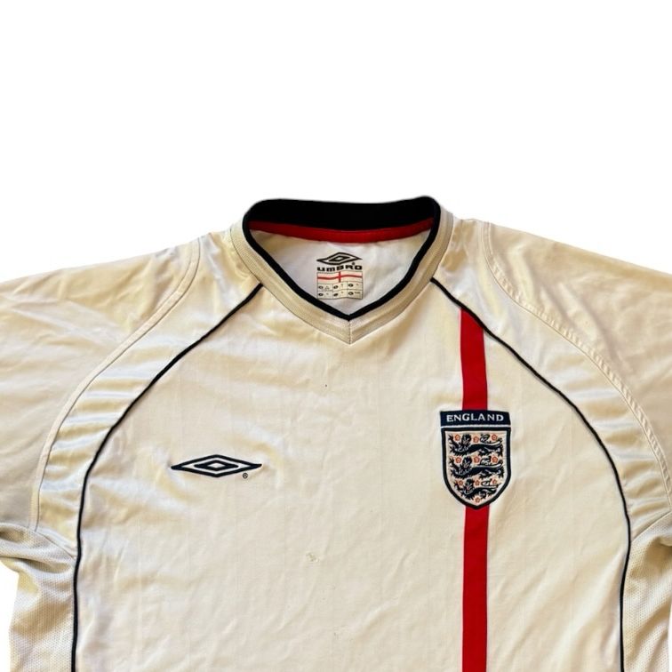 Extra large 2001-03 Umbro White England Football Shirt - flaws