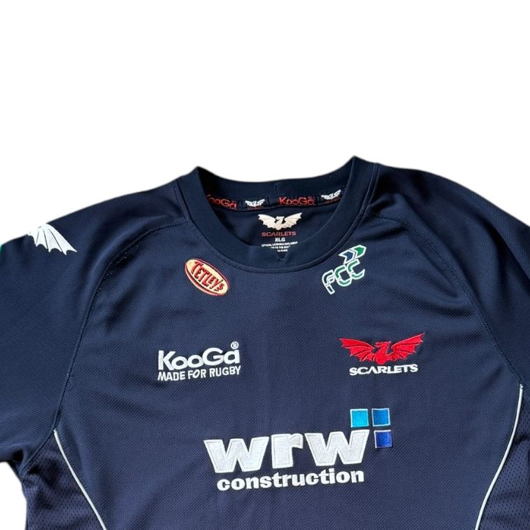 Extra large Kooga Scarlets Navy Rugby Shirt