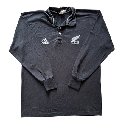 Medium Adidas Black New Zealand All Blacks Rugby Shirt