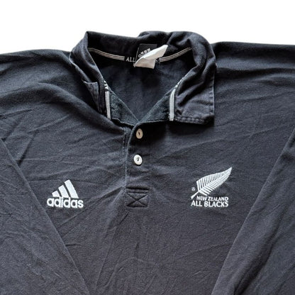 Medium Adidas Black New Zealand All Blacks Rugby Shirt