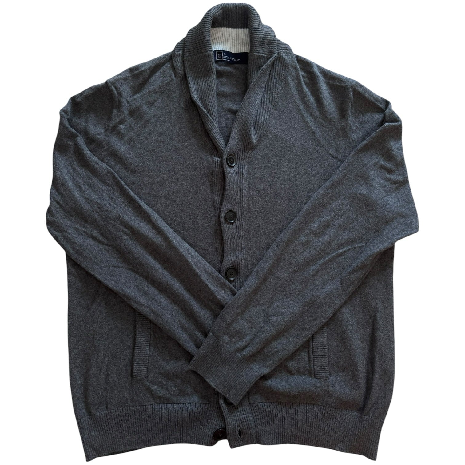Extra large Gap Dark Grey Shawl Neck Cardigan