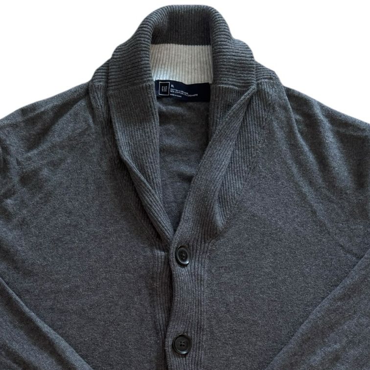 Extra large Gap Dark Grey Shawl Neck Cardigan