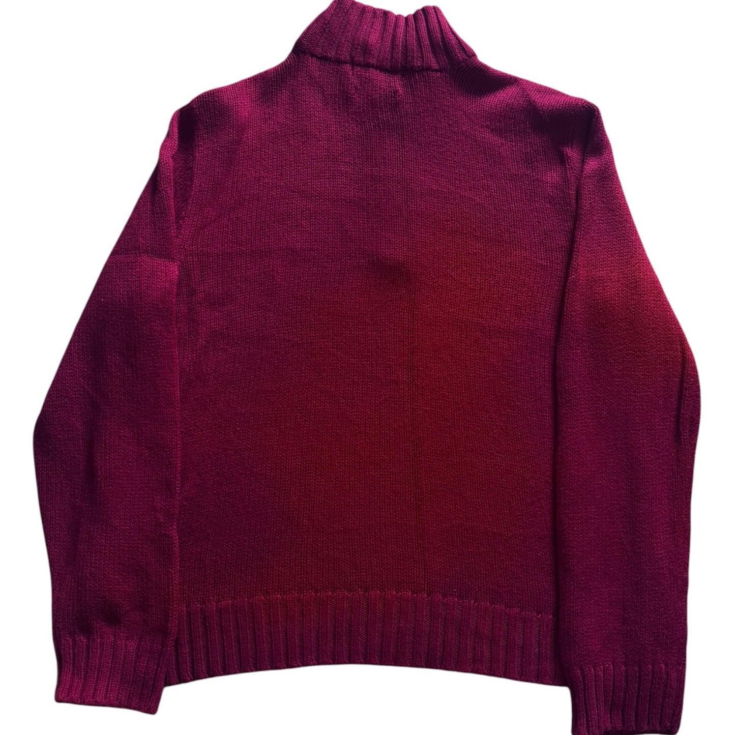 Extra large Ralph Lauren Red Knitted 1/4 Zip Jumper
