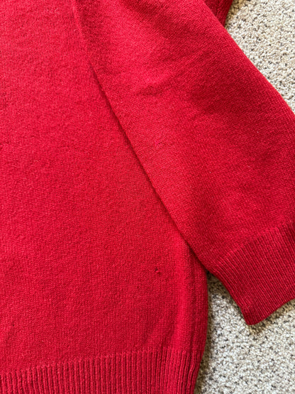 Large Gant Red Wool Knitted Jumper - Repaired/damaged