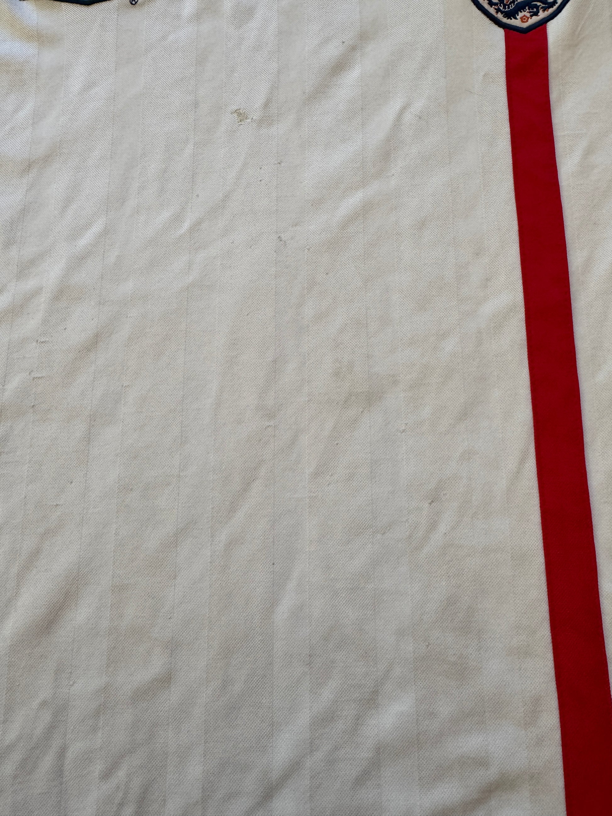 Extra large 2001-03 Umbro White England Football Shirt - flaws