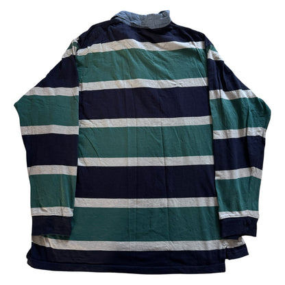 Extra large Cap Lane Green, Navy and White Rugby Shirt