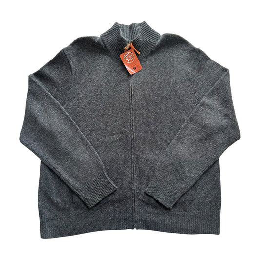 XXL Ralph Lauren Grey Knitted Full Zip Jumper