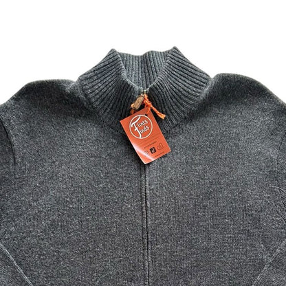 XXL Ralph Lauren Grey Knitted Full Zip Jumper