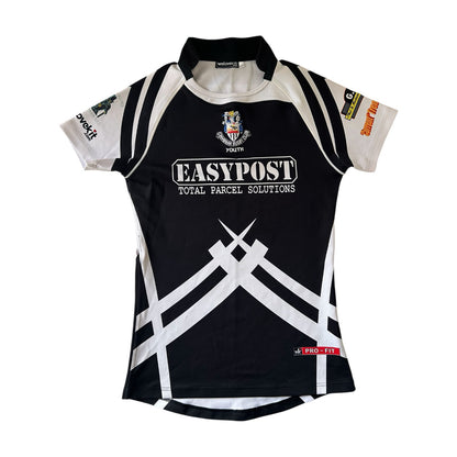 Youth Large Cwmbran Black Rugby Shirt