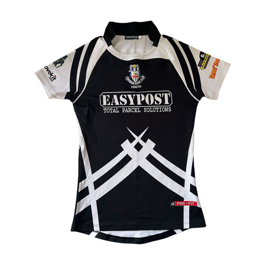 Youth Large Cwmbran Black Rugby Shirt